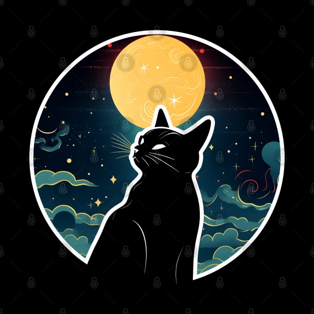 The Black Cat and the Moon by Urban Warriors