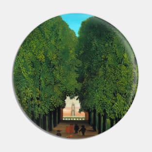 The Avenue in the Park at Saint Cloud by Henri Rousseau Pin