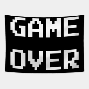 Game Over Blood Evil Retro Gamer Humor Gift Men Women Kid Tapestry