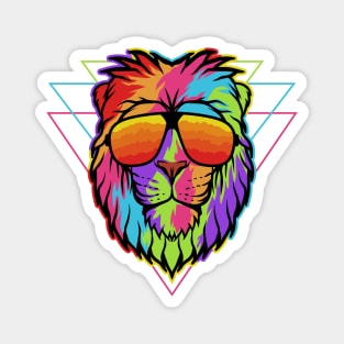 Lion Colorful Design Magnet