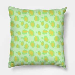 Neon Green Cheetah Print Pillow