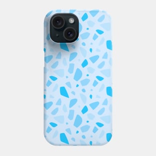Blue Terrazzo Pattern Phone Case