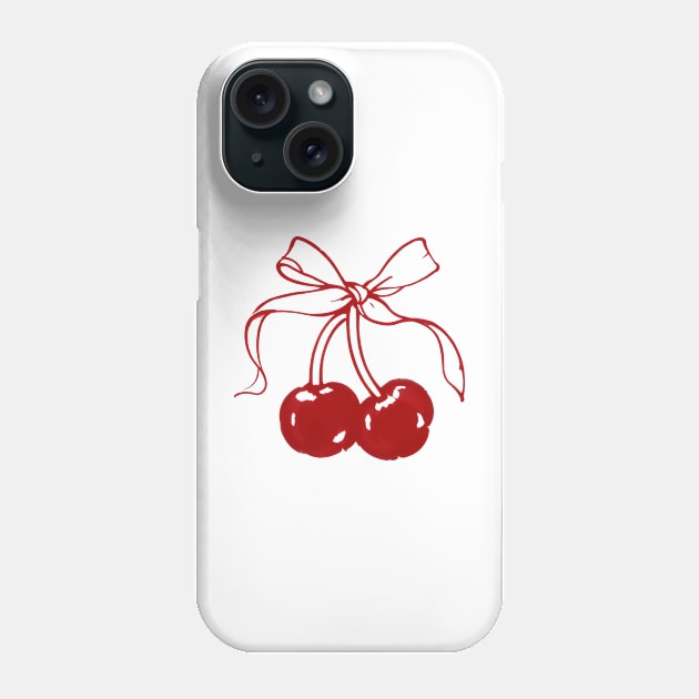 Cherries Phone Case by LycheeDesign