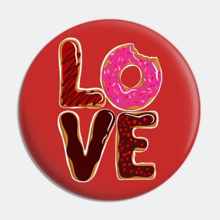 Love is Donuts Donut Lovers Pin