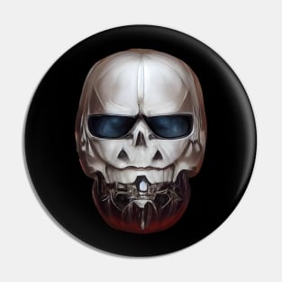 Pumpkin Skull Halloween Pin