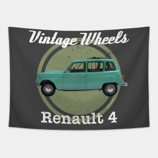 Vintage Wheels - Renault 4 Tapestry