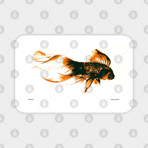 Veil - tailed Goldfish Magnet by AllansArts