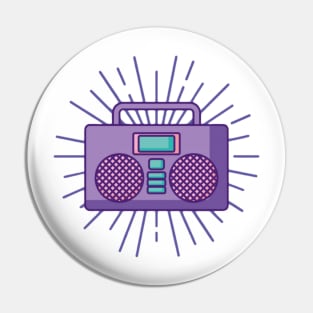 Retro boom Pin