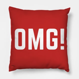 OMG!- oh my God acronym design Pillow