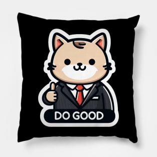 DO GOOD Cat Office Worker Pillow