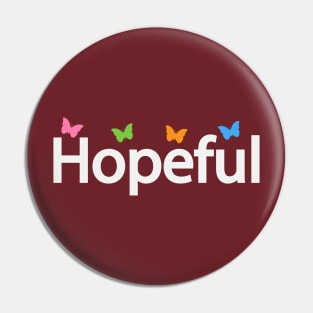 Hopeful typographic logo design Pin