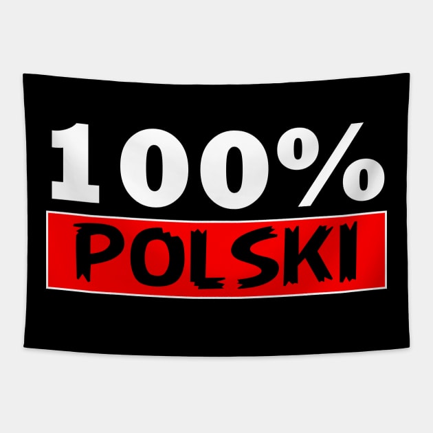 100% Polski Cool Poland Tapestry by Jakavonis