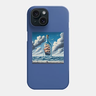 Ship in a bottle Phone Case