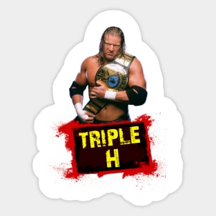 WWE WWF Vintage Wrestling Wrestlemania Card Sticker Triple H Chyna Not  Shirt