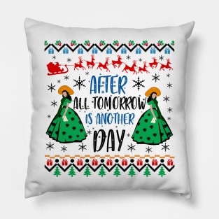 Gone With The Wind Ugly Christmas Sweater. After All Tomorrow Is Another Day. Pillow