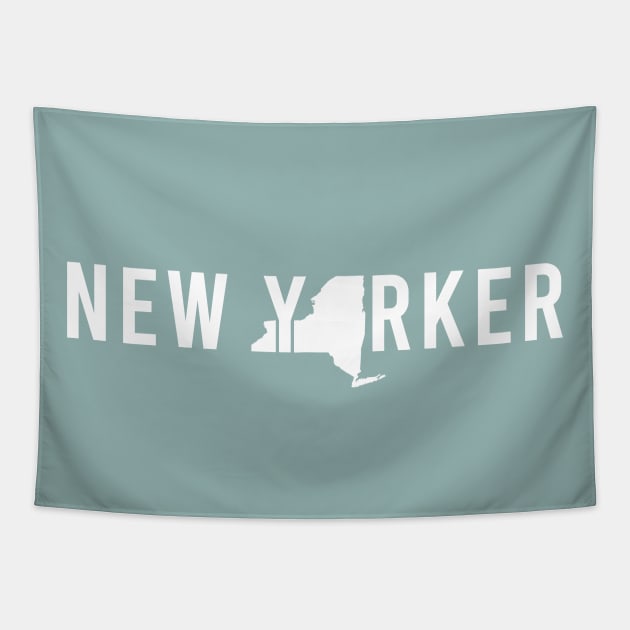 Proud New Yorker, Home State Pride of New York Tapestry by GreatLakesLocals