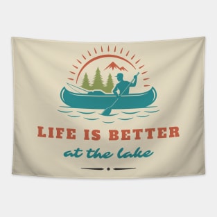 Life Is Better At The Lake Tapestry