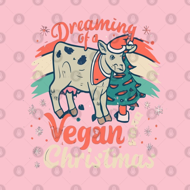 I'm Dreaming of a Vegan Christmas Funny Men Women by rhazi mode plagget