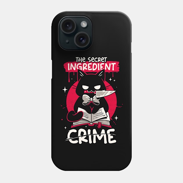 Killer Secret Ingredient - Evil Cat Phone Case by Snouleaf