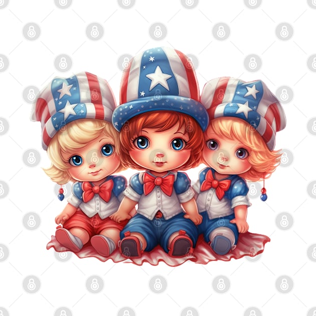 4th of July Babies #4 by Chromatic Fusion Studio