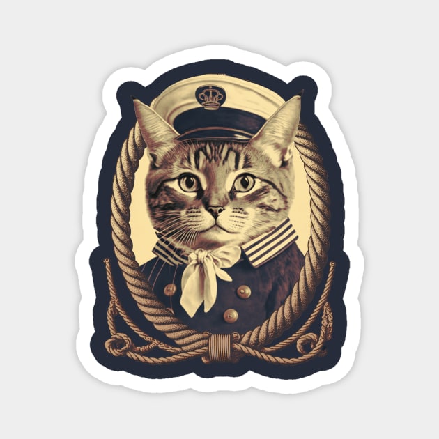 Sailor Cat Magnet by MitchLudwig