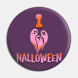 I heart Halloween Pin