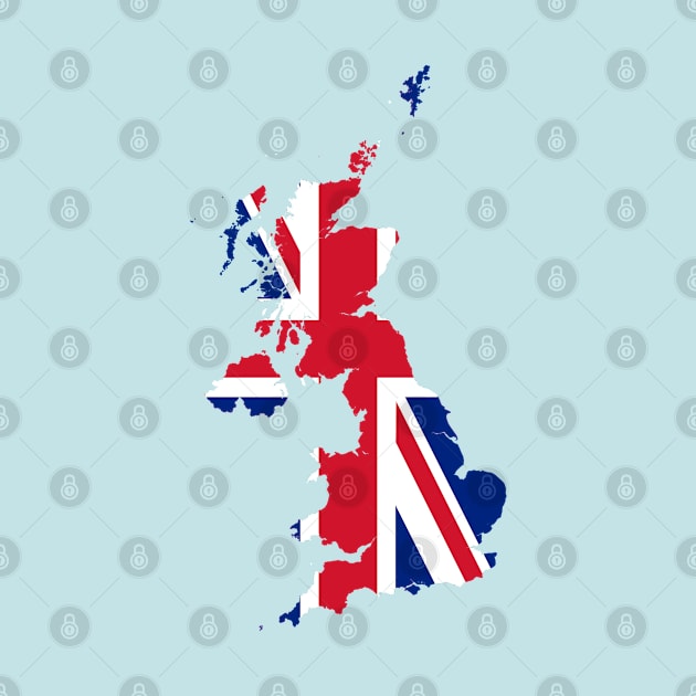 United Kingdom Flag Map by Historia