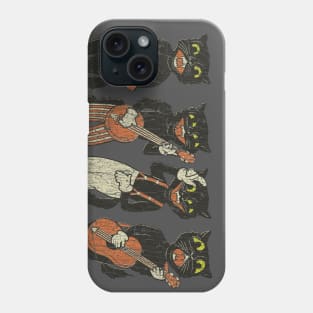 Black Cat Quartet 1940s Halloween Phone Case