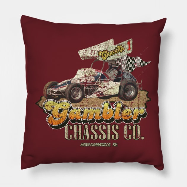 Gambler Chassis CO. 1980 Pillow by Thrift Haven505