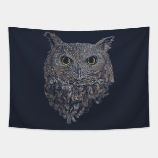 Great Horned Owl Tapestry