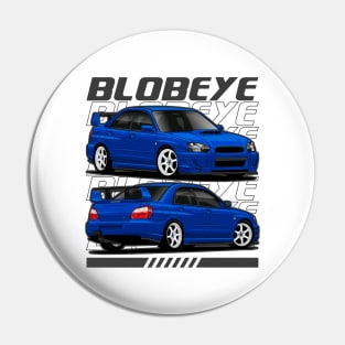 Blue Subaru WRX STI Pin