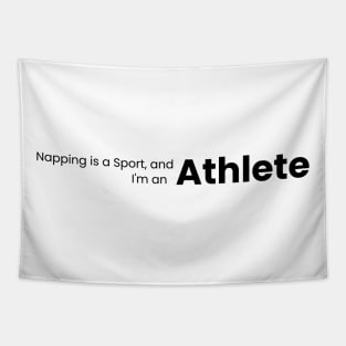 Napping Athlete Tee - Champion of Relaxation Tapestry