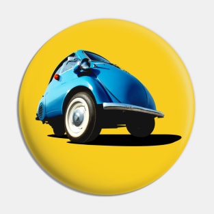 Isetta bubble car in blue Pin