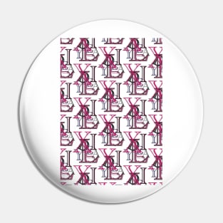 Dyslexia digital pattern Pin