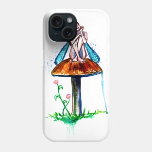Mushroom Fairy and flowers Phone Case