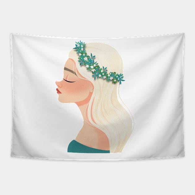 Blooming beauty Tapestry by Snowdrop Arts