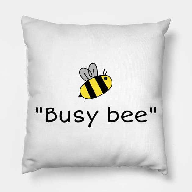 Busy bee design Pillow by Byreem