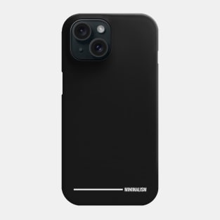 Minimalism design by Minimal DM (Horizontal white version) Phone Case