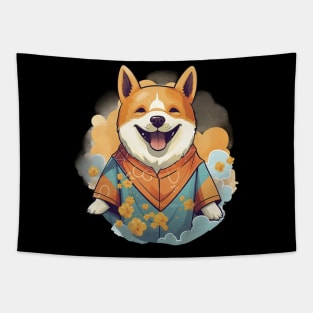 Shiba Inu in japanese kimono Tapestry