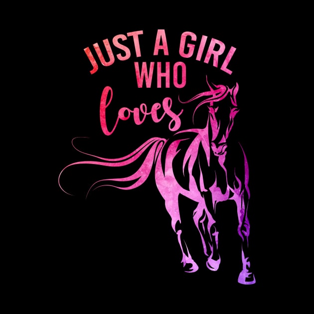 Just A Girl Who Loves Horses T-Shirt, Horse Shirt, Horse Lover Gift, Horse Gift, Gift For Horse Lover, Horse Gift Ideas, Equestrian Gifts by johnii1422