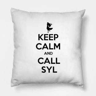 keep calm and call Syl Pillow