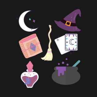 in the world full of princesses be a witch sticker pack T-Shirt