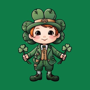 St Patricks Day with cute Fancy shamrock T-Shirt