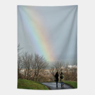 A rainbow seen from Calton Hill, Edinburgh Tapestry