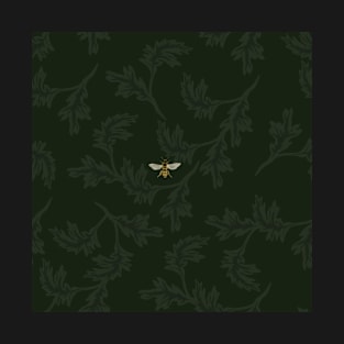 green leaf jacquard T-Shirt