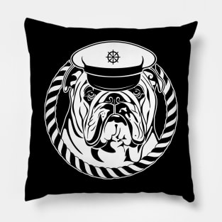 Funny Proud British Bulldog dog English Bulldog portrait Pillow