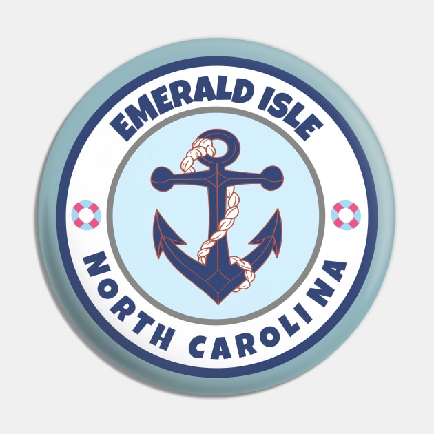 Emerald Isle Circle Pin by Trent Tides