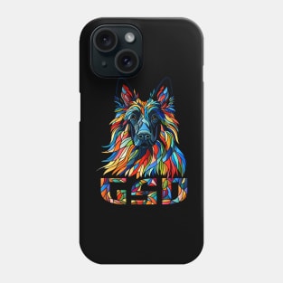 German Shepherd - Colorful Mosaic Art Phone Case