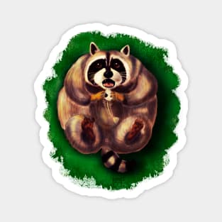 Chubby raccoon Magnet