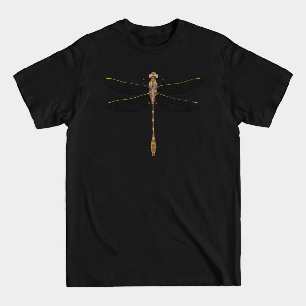 Discover Yellow and Purple Dragonfly - Dragonfly - T-Shirt